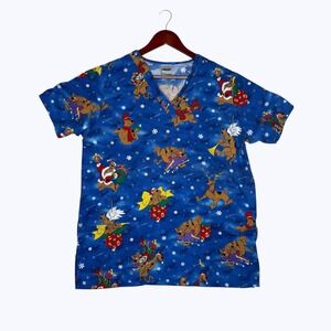 Scooby Doo‎ Wear Cartoon Network Scrub Size Medium Christmas Holiday